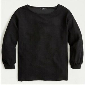 J.Crew Double-knit balloon-sleeve top